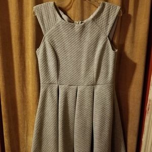 Grey Pleated dress